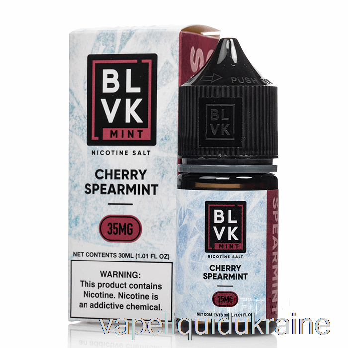 Vape Ukraine Cherry Spearmint - BLVK Mint Salts - 30mL 35mg